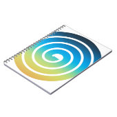 SPIRAALBLAUW EN GROEN NOTITIEBOEK (Linkerzijde)