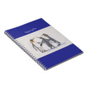 spiraalboek voor pinguïns notitieboek (Rechterzijde)