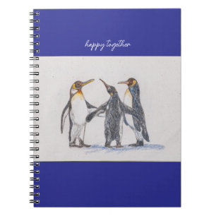 spiraalboek voor pinguïns notitieboek