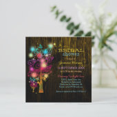 Spiraalbomen rustiek land Vrijgezellenfeest Kaart (Staand voorkant)