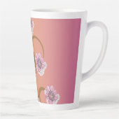 Spiraalboom Met Bloem Latte Mok (Rechts)