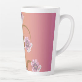 Spiraalboom Met Bloem Latte Mok