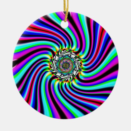 Spiraaldans Keramisch Ornament (Voorkant)