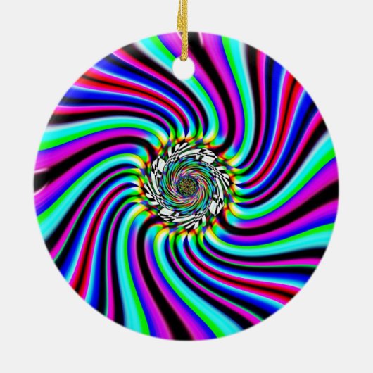 Spiraaldans Keramisch Ornament (Achterkant)