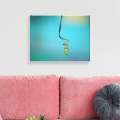 Spiraaldraad Thread Blauwe Abstracte Foto Tegel Canvas Afdruk (Insitu (Woonkamer))