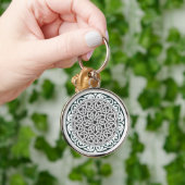Spiraaldraad zoals patroon Designer Sleutelhanger (Hand)