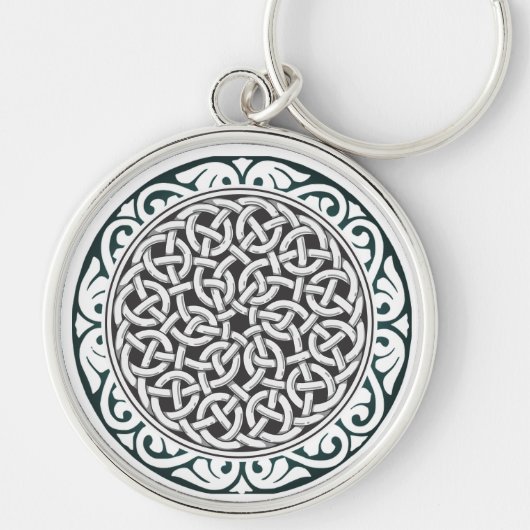 Spiraaldraad zoals patroon Designer Sleutelhanger (Voorkant)