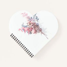 Spiraalgebonden hartvormig notitieboek