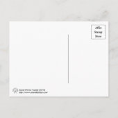 Spiraalgolven Fractaal Briefkaart (Achterkant)