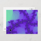 Spiraalgolven Fractaal Briefkaart (Voorkant / Achterkant)