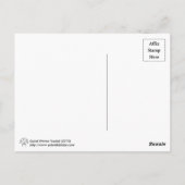 Spiraalgolven Fractaal Briefkaart (Achterkant)