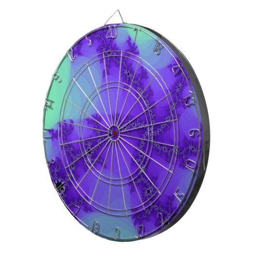 Spiraalgolven Fractaal Dartboard Dartbord (Voorkant Rechts)