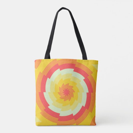 spiraalgroef tote bag (Achterkant)