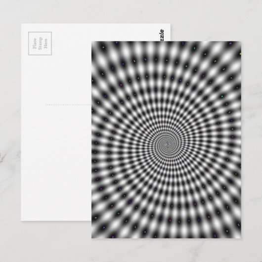 Spiraalillusie Briefkaart (Voorkant / Achterkant)