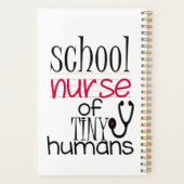 spiraalkalender/planner, georganiseerde schoolverp planner (Achterkant)