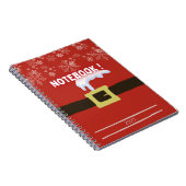 Spiraalkasten met noel-motief notitieboek (Rechterzijde)