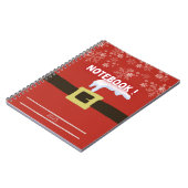 Spiraalkasten met noel-motief notitieboek (Linkerzijde)