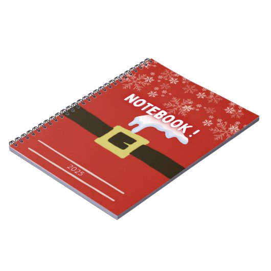 Spiraalkasten met noel-motief notitieboek (Linkerzijde)