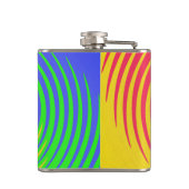 Spiraalkolf voor regenboogstralen heupfles (Achterkant)