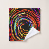 Spiraallichten gloeien bad handdoek (Wasdoekje)