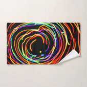 Spiraallichten gloeien bad handdoek (Handdoek)