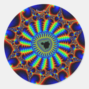 spiraalmandel ronde sticker