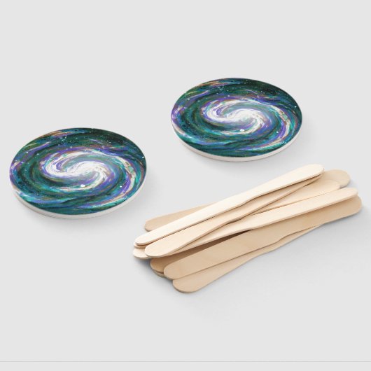 Spiraalmelkweg in de ruimte handwaaier (Niet-gemonteerd)