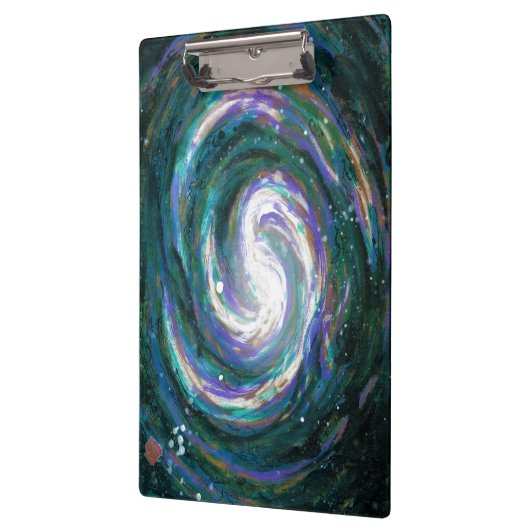 Spiraalmelkweg in de ruimte klembord (Links)