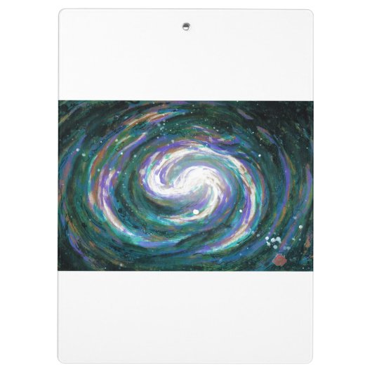 Spiraalmelkweg in de ruimte klembord (Achterkant)