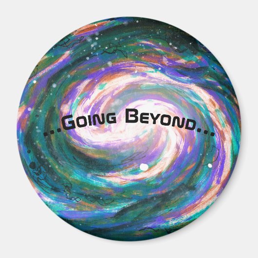 Spiraalmelkweg in de ruimte magneet (Voorkant)