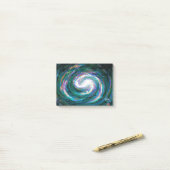 Spiraalmelkweg in de ruimte post-it® notes (Op bureau)