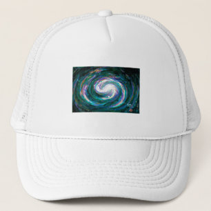 Spiraalmelkweg in de ruimte trucker pet