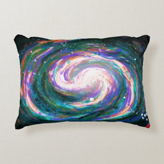 Spiraalmelkweg in Sleeve Ruimte voor MacBook Pro Accent Kussen (Voorkant)