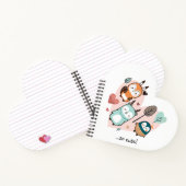 Spiraalnotitieboek heeft een leuke illustratie. notitieboek (Binnen)