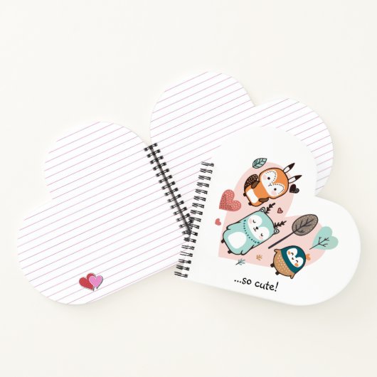 Spiraalnotitieboek heeft een leuke illustratie. notitieboek (Binnen)