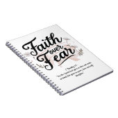 Spiraalnotitieboekje met Psalm 56:3-4 Bijbelvers Notitieboek (Rechterzijde)