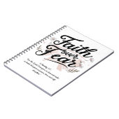Spiraalnotitieboekje met Psalm 56:3-4 Bijbelvers Notitieboek (Linkerzijde)