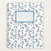 spiraalnotitieboekje planner met bloemenprint (Voorkant)