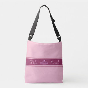 Spiraalpatroon & bewerkbare tiara in roze goud crossbody tas