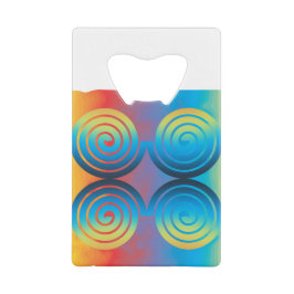 SPIRAALPATROON CREDITKAART FLESSENOPENER