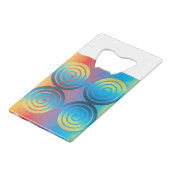 SPIRAALPATROON CREDITKAART FLESSENOPENER (Voorkant Gekanteld)