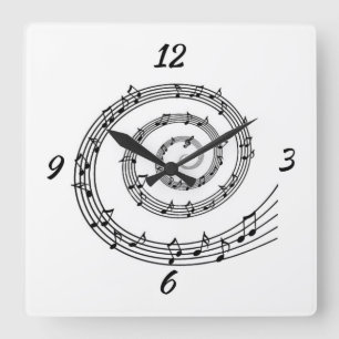 Spiraalplaat wandklok