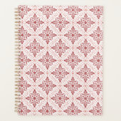 Spiraalplanner met rood en roze ontwerp planner (Voorkant)