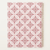 Spiraalplanner met rood en roze ontwerp planner (Achterkant)