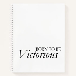 Spiraalschrift Born Victorious Notitieboek