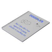 Spiraalschrift Doodles Notitieboek (Linkerzijde)