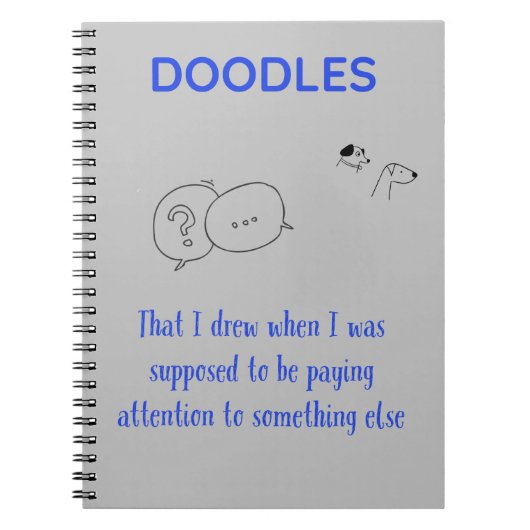 Spiraalschrift Doodles Notitieboek (Voorkant)