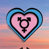 Spiraalschrift 'Hart van Trans Pride' Notitieboek