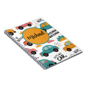 Spiraalschrift met speelgoedauto's voor kinderen | notitieboek (Rechterzijde)