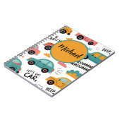 Spiraalschrift met speelgoedauto's voor kinderen | notitieboek (Linkerzijde)